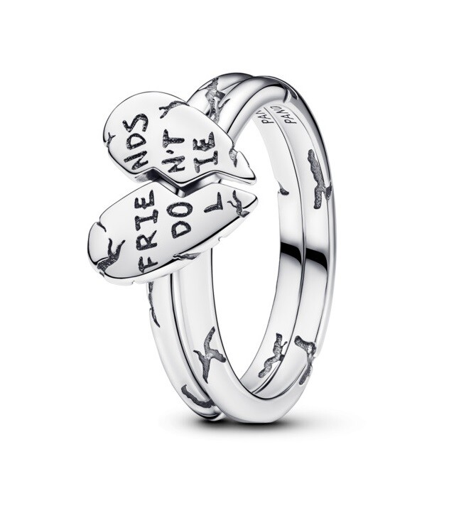 Pandora Rozdeliteľný strieborný prsteň Stranger Things 193575C00 60 mm