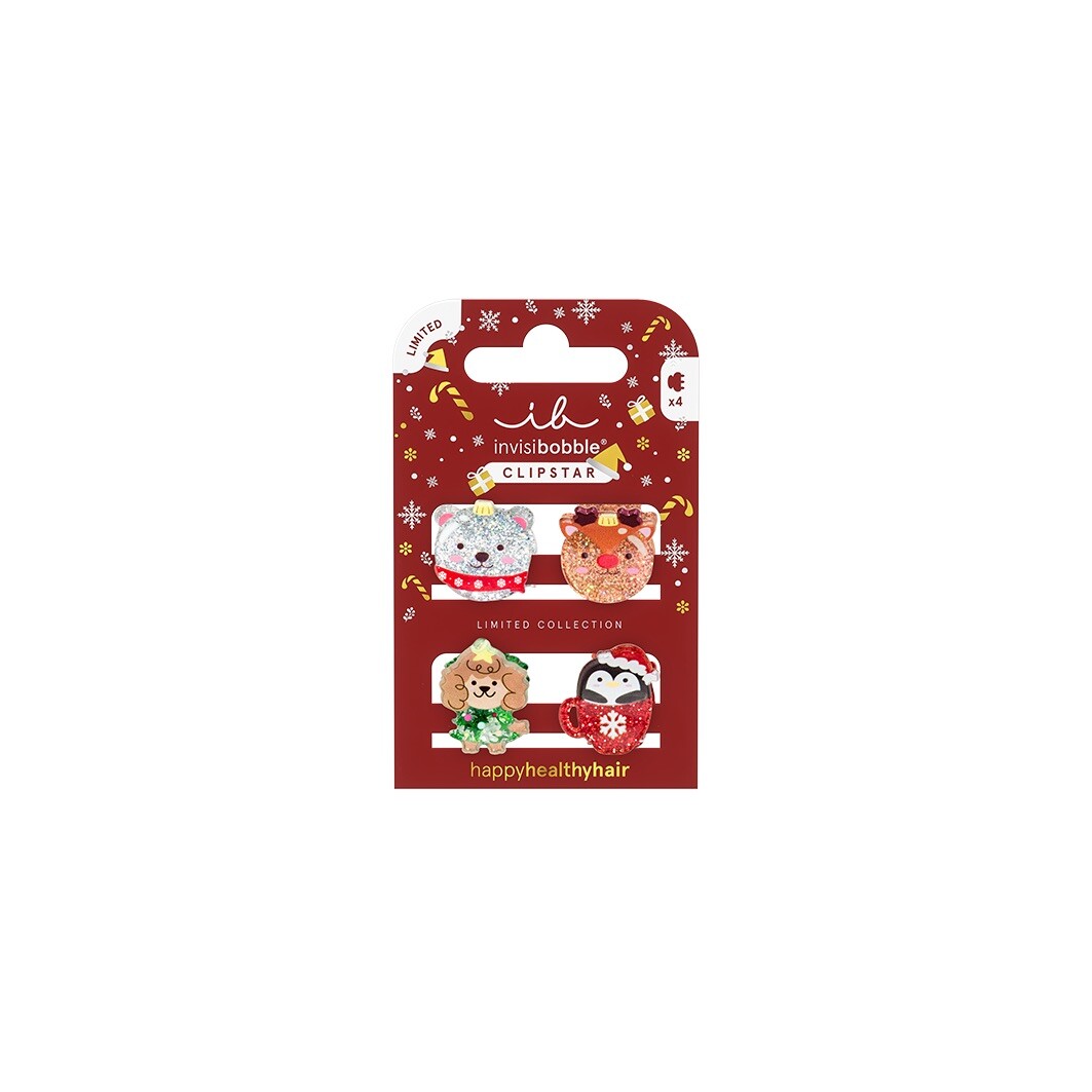 Invisibobble Škripček do vlasov Clipstar Kids Sparkle in a Cup 4 ks