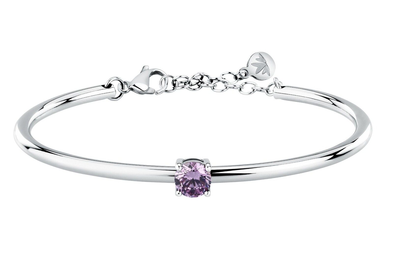 Morellato Pevný dámsky náramok s fialovým zirkónom Cerchi SAKM95