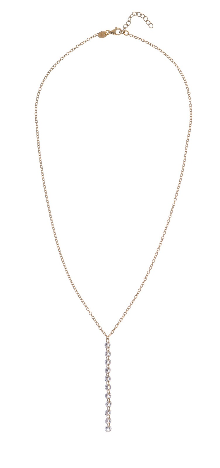 Alisia Neprehliadnuteľný pozlátený náhrdelník so zirkónmi AL5055.01.000