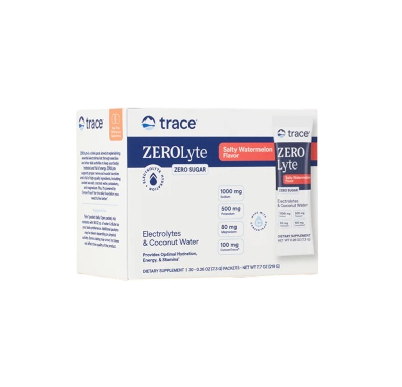 Trace Minerals ZeroLyte - elektrolyty s príchuťou vodný melón 30 sáčkov