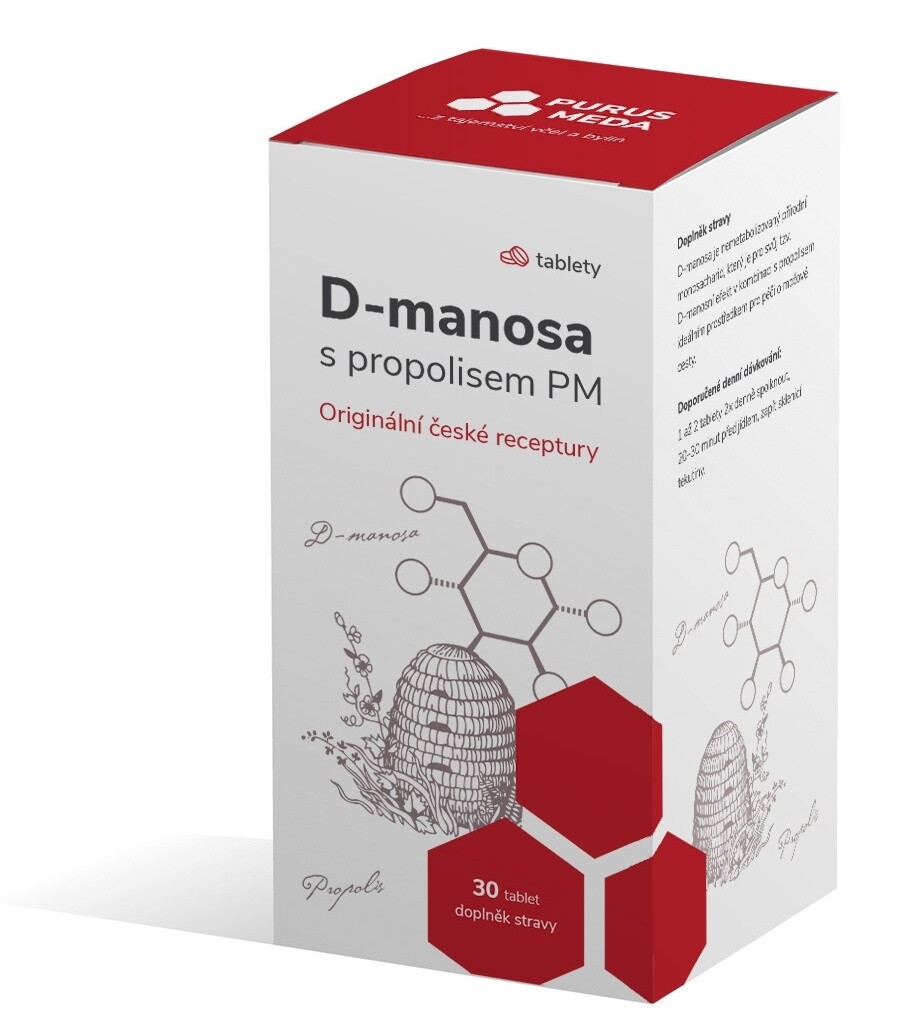 Purus Meda PM D-Manosa s propolisom 30 tabliet