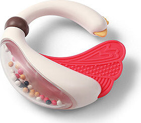BabyOno Hrkálka s hryzadlom Swan 3 m+