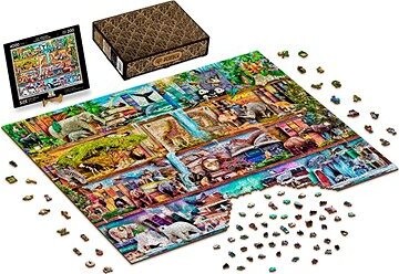 WOODEN CITY Drevené puzzle Úžasné kráľovstvo zvierat 4000 dielikov
