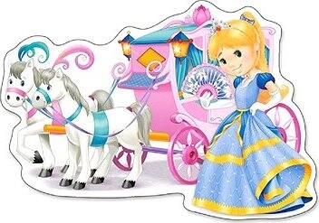 CASTORLAND Puzzle Kočiar pre princeznú MAXI 12 dielikov