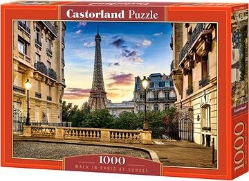 CASTORLAND Puzzle Prechádzka Parížom pri západe slnka 1000 dielikov