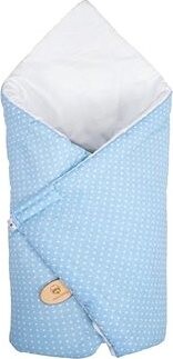 Maceshka Basic Biela, bodka, modrý podklad