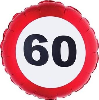 Balón fóliový dopravná značka 60
