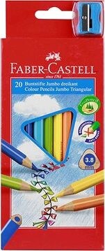 FABER-CASTELL Jumbo, 20 farieb