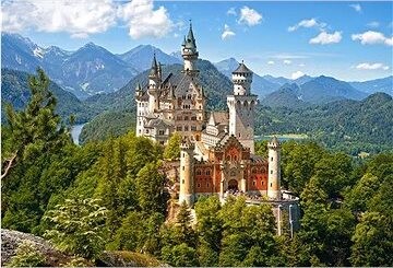 CASTORLAND Puzzle Výhľad na zámok Neuschwanstein 500 dielikov