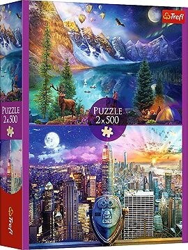 Trefl Cesta po Amerike 2× 500 dielikov