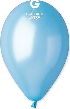 SMART BALLOONS metalické 100 ks svetlo modré 26 cm