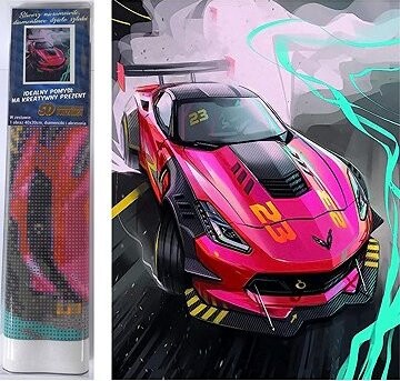 NORIMPEX Ružový športiak 30 × 40 cm