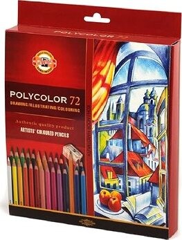 Koh-i-noor POLYCOLOR 3837/72 – umelecké pastelky, 72 ks
