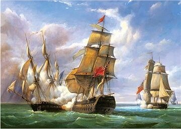 Castorland Puzzle Námorná bitka 3000 dielikov