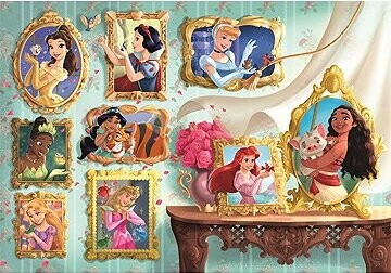 CLEMENTONI Puzzle Disney princezné: Obrazová galéria 1000 dielikov