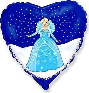 FLEXMETAL Balón folióvý 45 cm – kráľovná ľadu Elsa