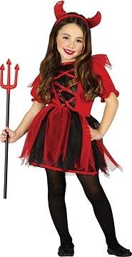 GUIRCA Detský dievčenský kostým malá čertica 3 – 4 roky