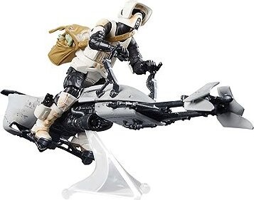 Star Wars The Mandalorian Vintage Collection – Speeder Bike with Scout Trooper & Grogu – figúrka