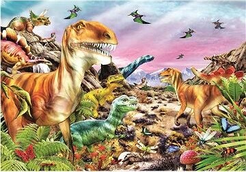 CLEMENTONI Krajina dinosaurov 104 dielikov