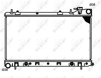 NRF Chladič, chladenie motora 53597