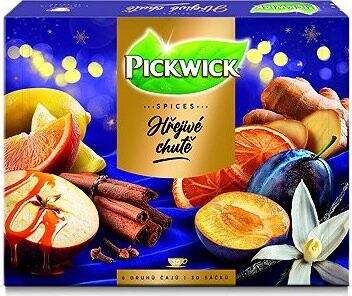 Pickwick Hřejivé chutě - Kolekce ovocných čajů Pickwick s kořením nebo zázvorem