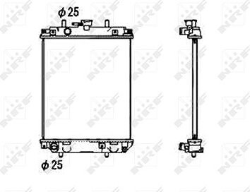 NRF Chladič, chladenie motora 53674