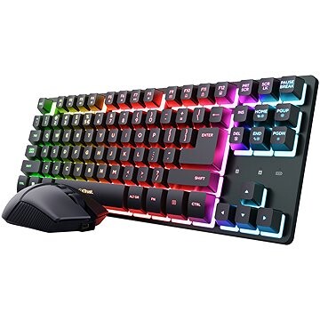 Trust GXT 832 THADO Multicolor LED Wireless TKL Keyboard & Mouse US