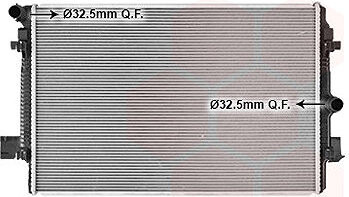 VAN WEZEL chladič, chladenie motora 58012726