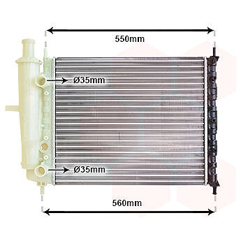 VAN WEZEL chladič, chladenie motora 17002159