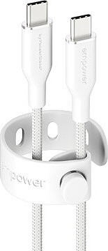 PanzerGlass Empower kábel USB-C/USB-C, 1,2 m biely