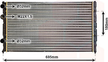 VAN WEZEL chladič, chladenie motora 49002031