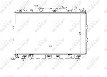 NRF Chladič, chladenie motora 53819