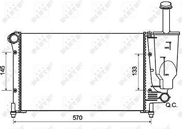NRF Chladič, chladenie motora 53128A