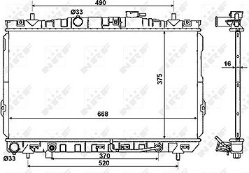 NRF Chladič, chladenie motora 53356