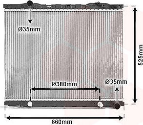 VAN WEZEL chladič, chladenie motora 83002056
