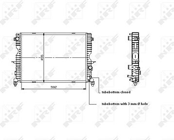 NRF Chladič, chladenie motora 509729