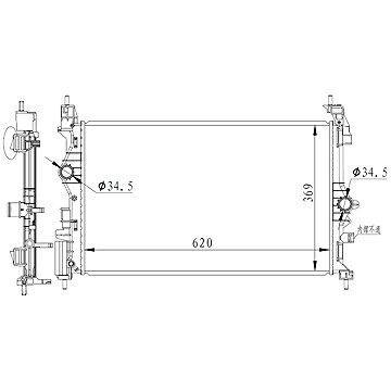 NRF Chladič, chladenie motora 59265