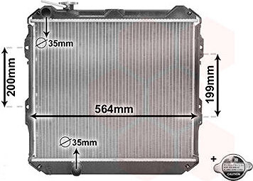 VAN WEZEL chladič, chladenie motora 58002088