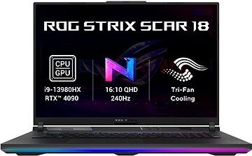 ASUS ROG Strix Scar 18 G834JY-NEBULA040W Black