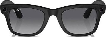 Meta RAY-BAN Meta Wayfarer (Large) Smart Glasses – Matte Black, Polarized Gradient Graphite