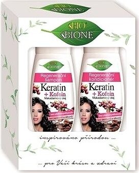 BIONE COSMETICS Darčeková súprava Keratín + Kofeín 520 ml