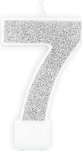 Sviečka narodeninová, 7 cm, číslica „7