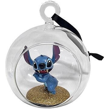 Christmas Inspiration Disney Skleněná otevřená koule 3D figurka Stitch