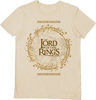 The Lord Of The Rings: Logo Map – unisex tričko L