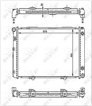 NRF Chladič, chladenie motora 53866