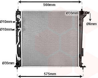 VAN WEZEL chladič, chladenie motora 82012731