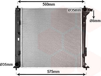 VAN WEZEL chladič, chladenie motora 82012742