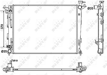 NRF Chladič, chladenie motora 53051