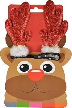 ARPEX Mini sobie rohy na sponke – červené – Vianoce – 2 ks